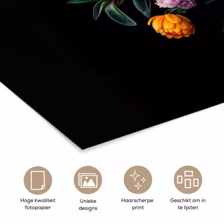 Poster - Zonnebloemen - Boeket - Kleurrijk — 5