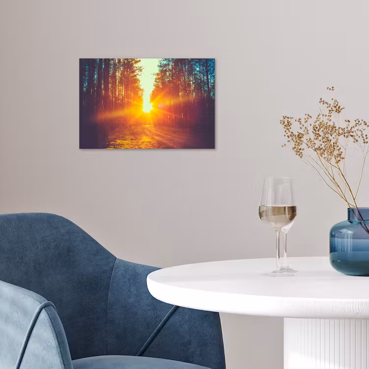 Poster - Zonsondergang - Bomen - Bos - Natuur — 4