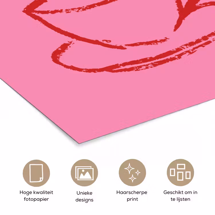 Poster - Thee - Roze - Valentijn - Tekst — 5