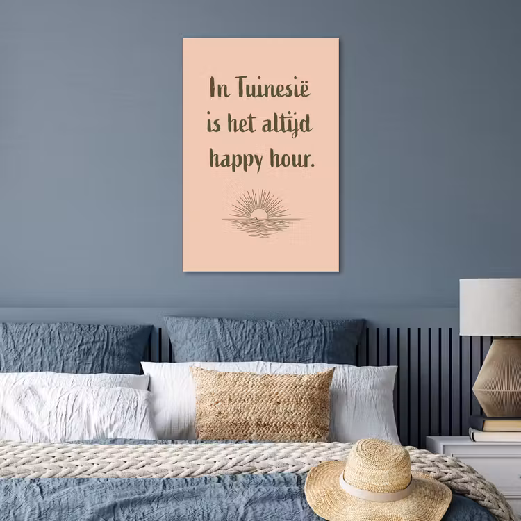 Poster - Tuin - Roze - Quote - Zon — 3