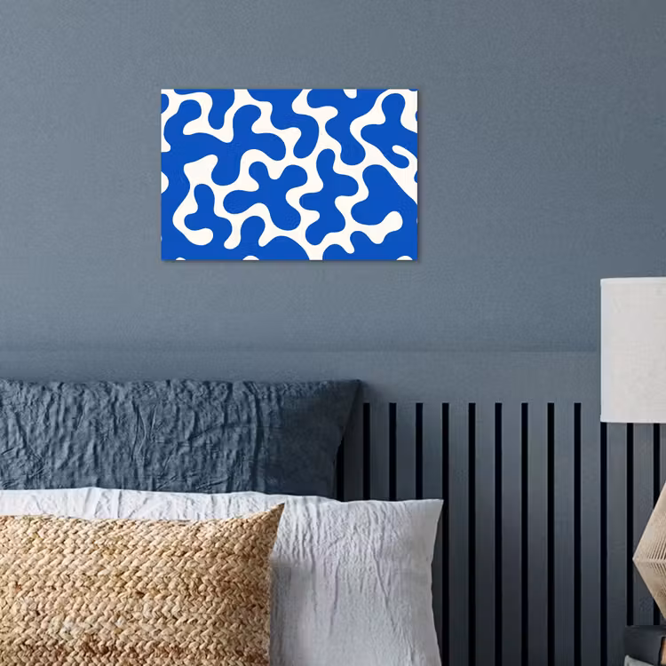 Poster - Vormen - Abstract - Blauw - Golven — 3