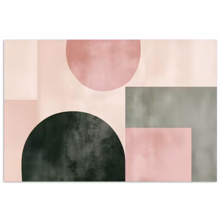 Poster - Vormen - Abstract - Cirkel - Zwart — 1