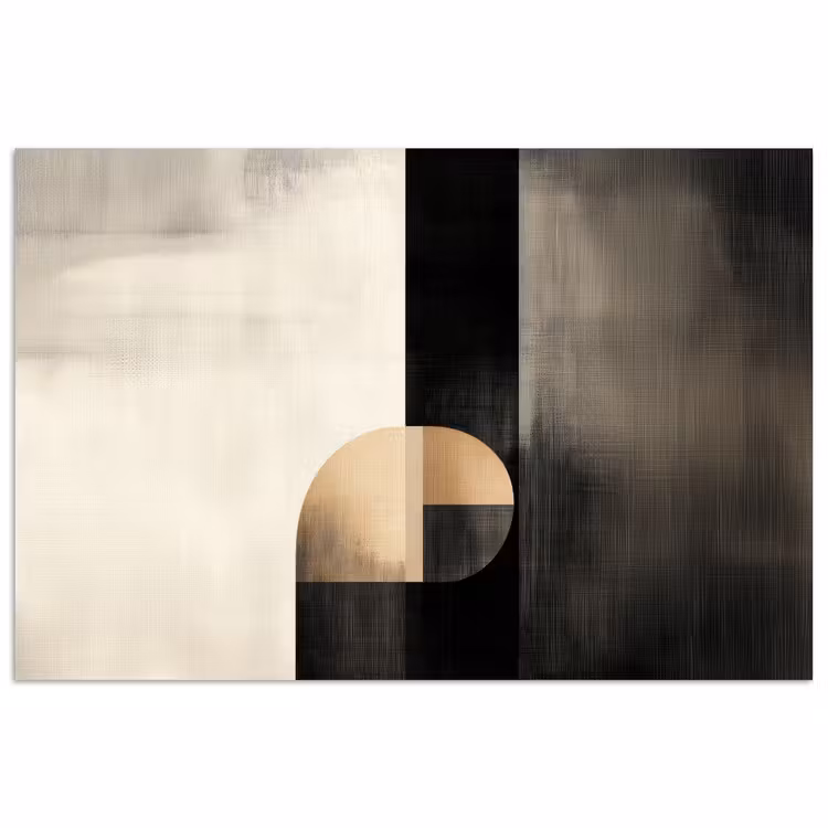 Poster - Vormen - Modern - Zwart — 1