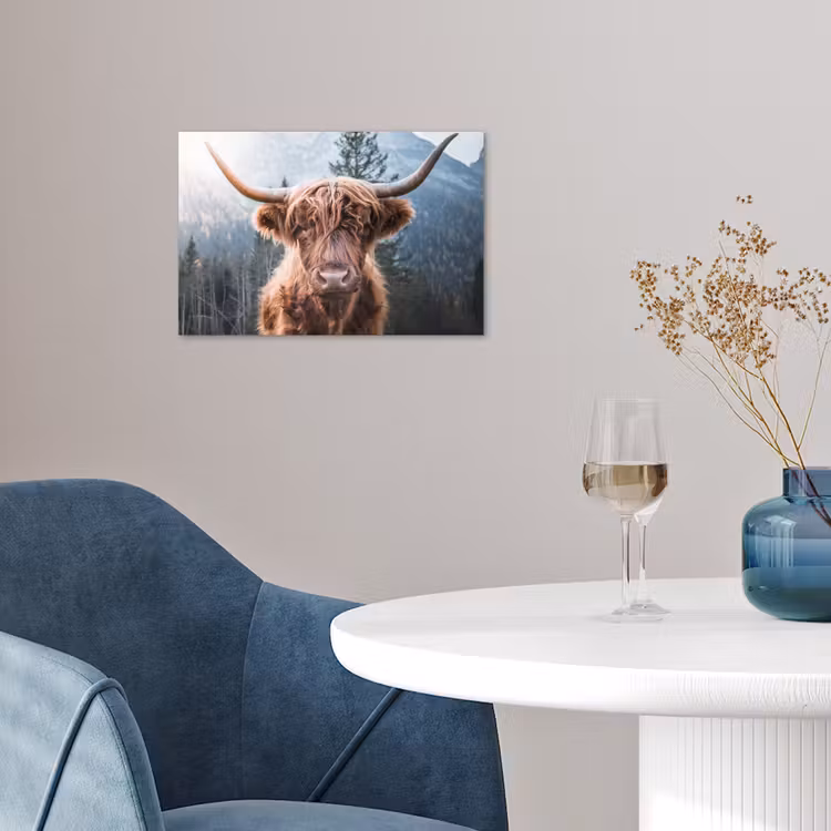 Poster - Schotse hooglander - Koe - Dieren - Berg - Natuur — 4
