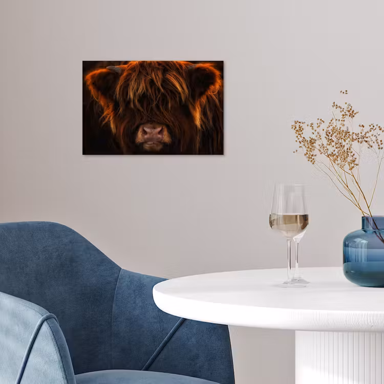 Poster - Schotse Hooglander - Koe - Portret - Dieren — 4