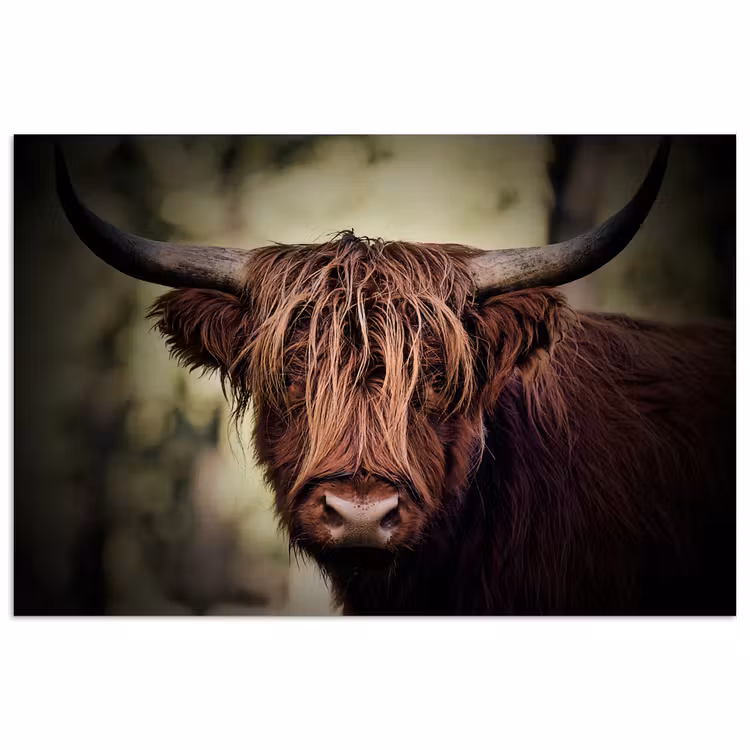 Poster - Schotse hooglander - Licht - Portret - Natuur — 1