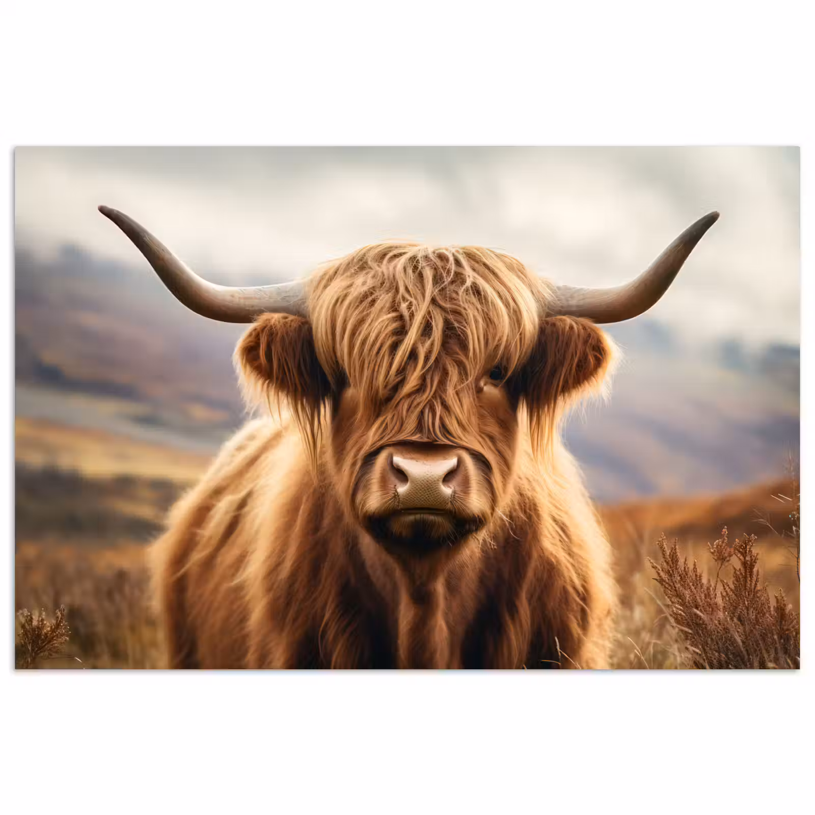 Poster - Schotse hooglander - Landschap - Dier — 1