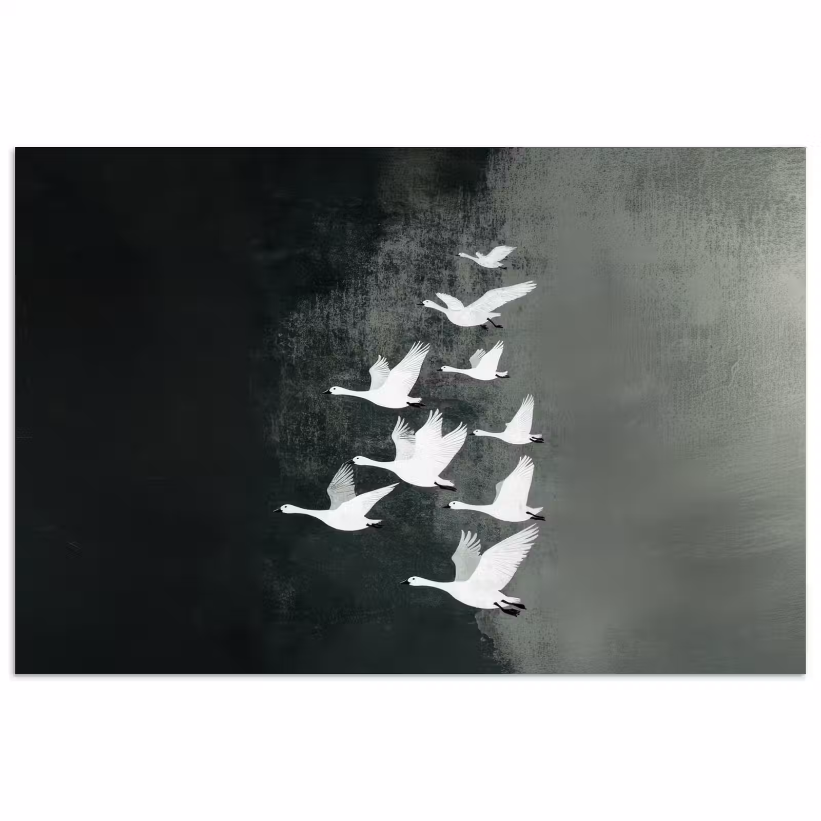 Poster - Vogel - Japandi - Groen — 1