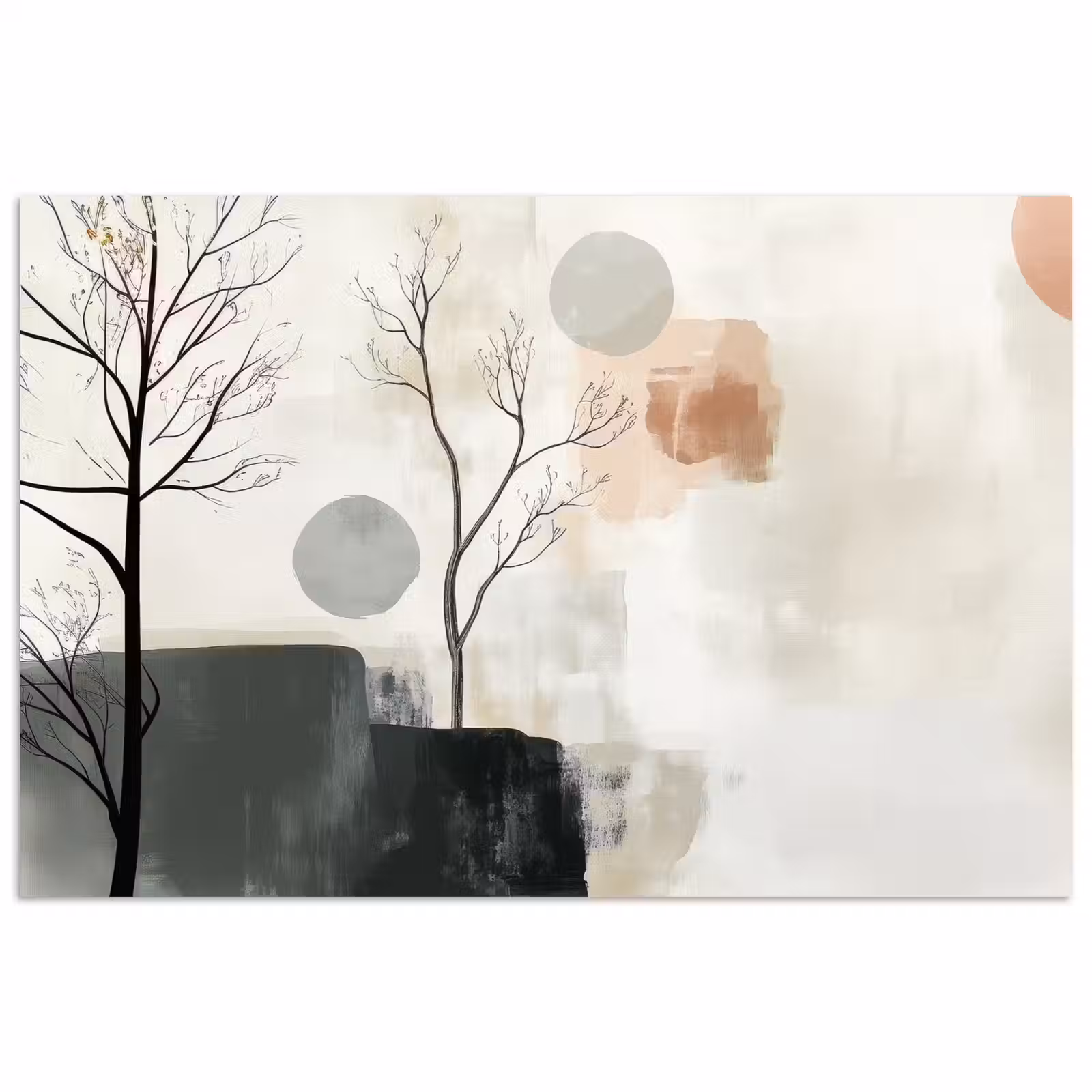 Poster - Wabi sabi - Beige - Plant — 1