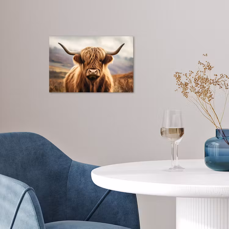 Poster - Schotse hooglander - Landschap - Dier — 4