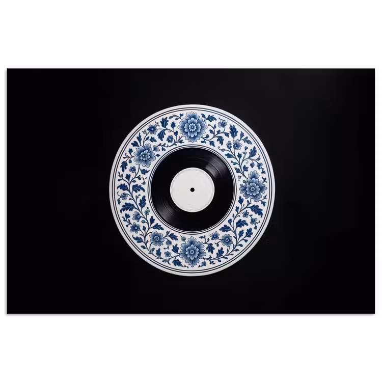 Poster - Vinyl - LP - Delfts Blauw - Muziek — 1