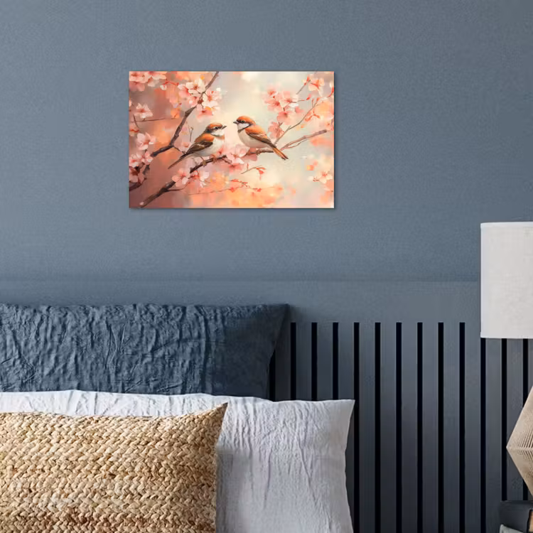Poster - Vogels - Romantic - Bloesemtak — 3