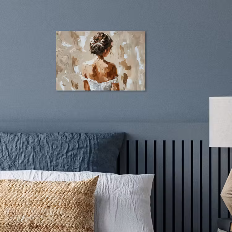 Poster - Vrouw - Verf - Abstract - Beige - Modern — 3