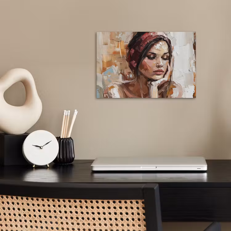 Poster - Vrouw - Verflook - Portret - Modern — 2