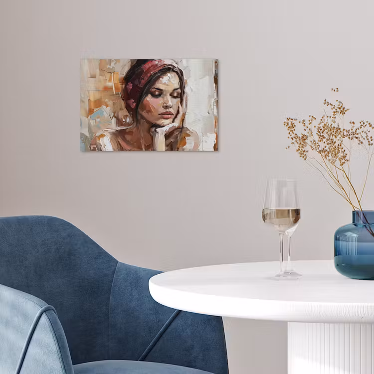 Poster - Vrouw - Verflook - Portret - Modern — 4