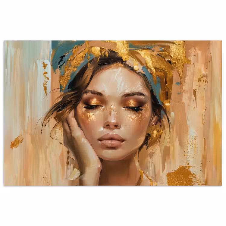 Poster - Vrouwen - Portret - Luxe - Goud — 1