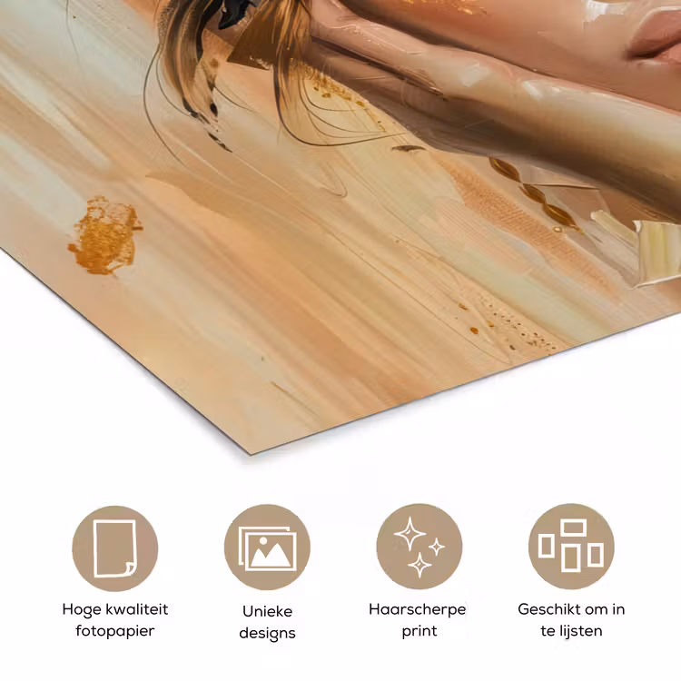 Poster - Vrouwen - Portret - Luxe - Goud — 5
