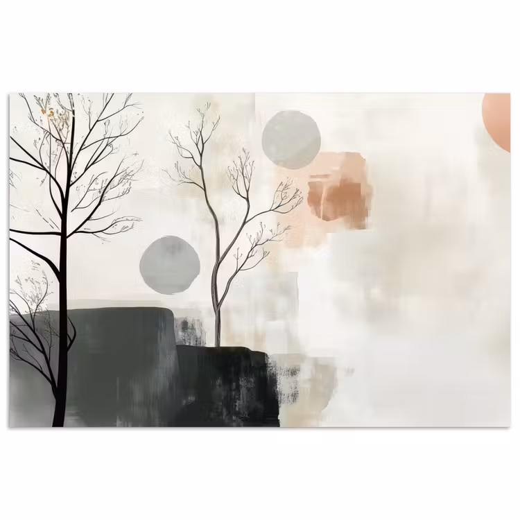 Poster - Wabi sabi - Beige - Plant — 1