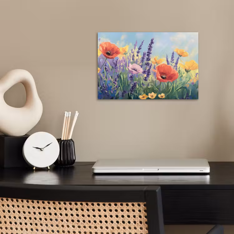 Poster - Weide - Bloemen - Kleurrijk — 2