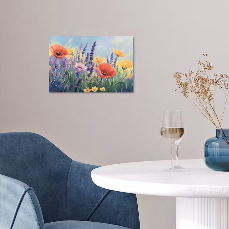 Poster - Weide - Bloemen - Kleurrijk — 4