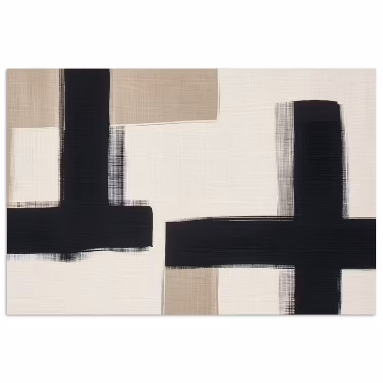 Poster - Zwart - Abstract - Japandi — 1