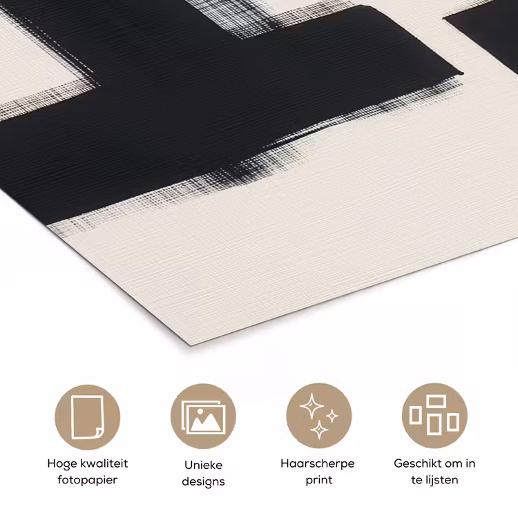 Poster - Zwart - Abstract - Japandi — 5