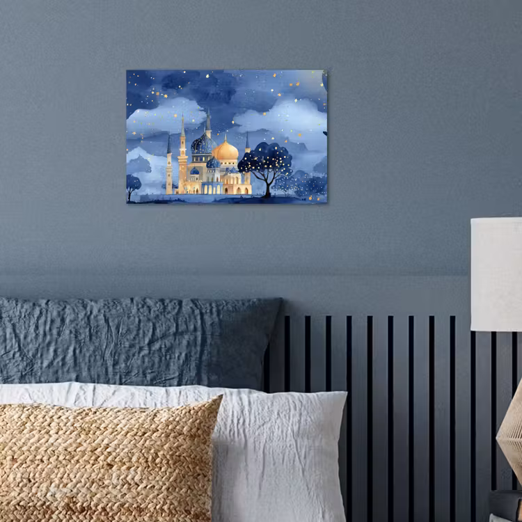 Poster - Sterrenhemel - Goud - Moskee — 3