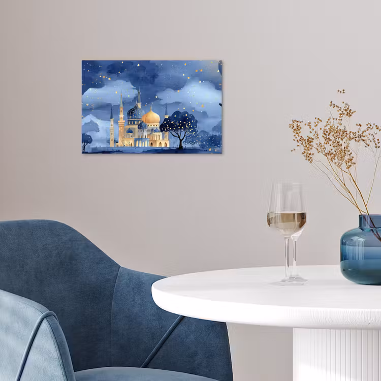 Poster - Sterrenhemel - Goud - Moskee — 4