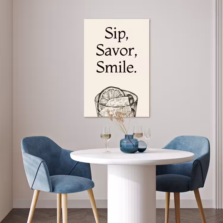Poster - Tekst - Glas - Getekend - Citroen — 4
