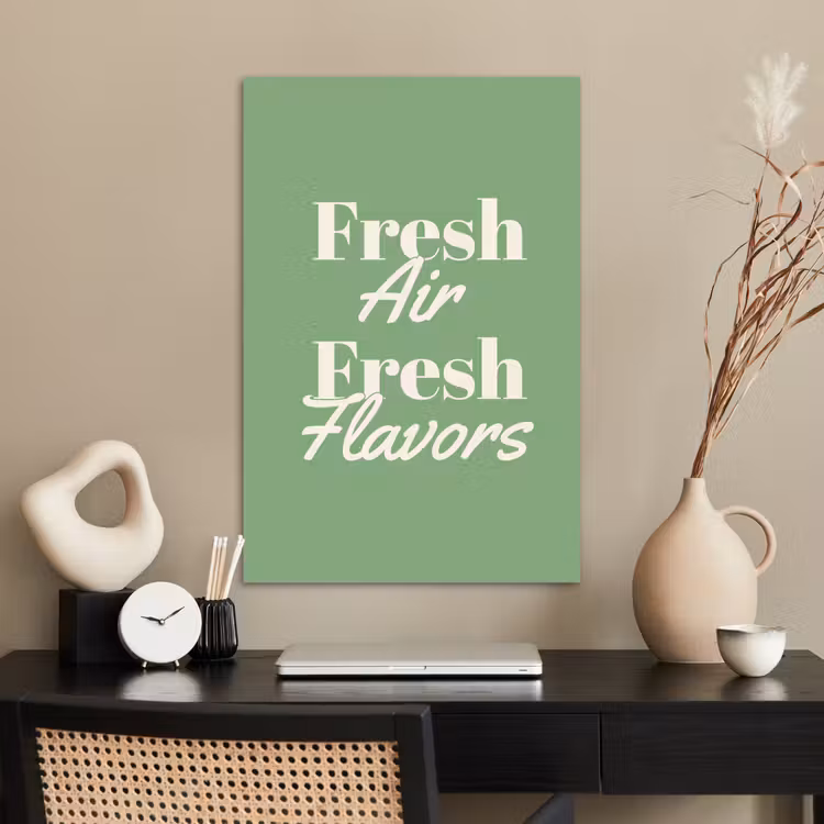 Poster - Tekst - Groen - Sierlijk - Letters — 2