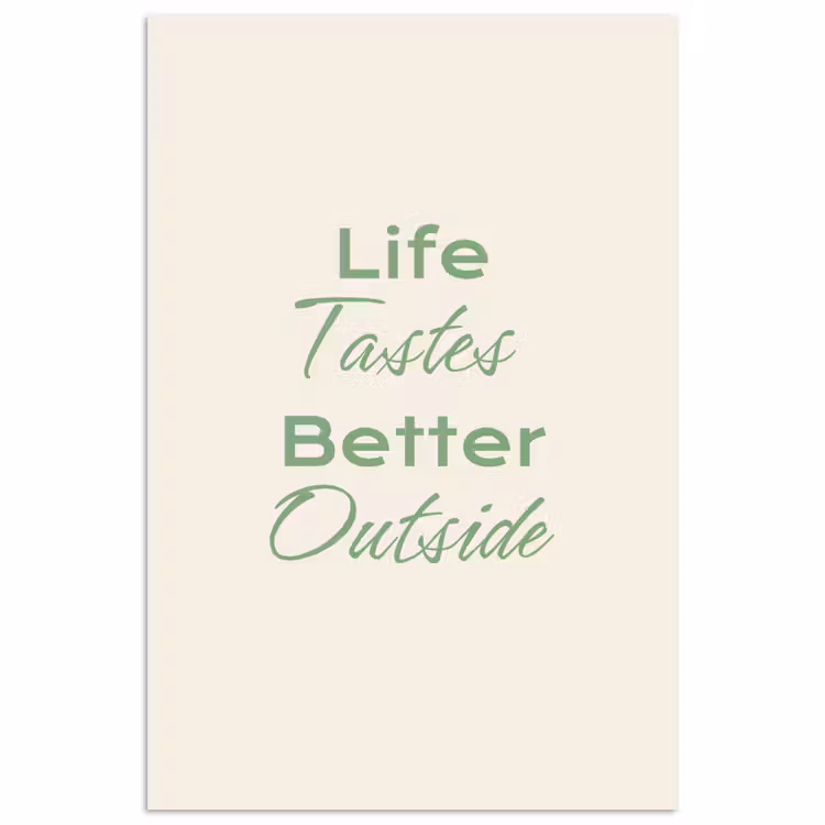 Poster - Tekst - Sierlijk - Letters - Groen — 1