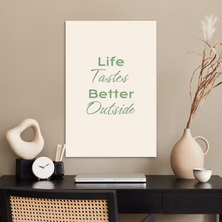 Poster - Tekst - Sierlijk - Letters - Groen — 2
