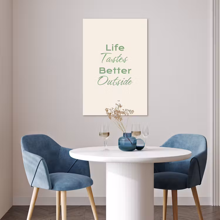 Poster - Tekst - Sierlijk - Letters - Groen — 4