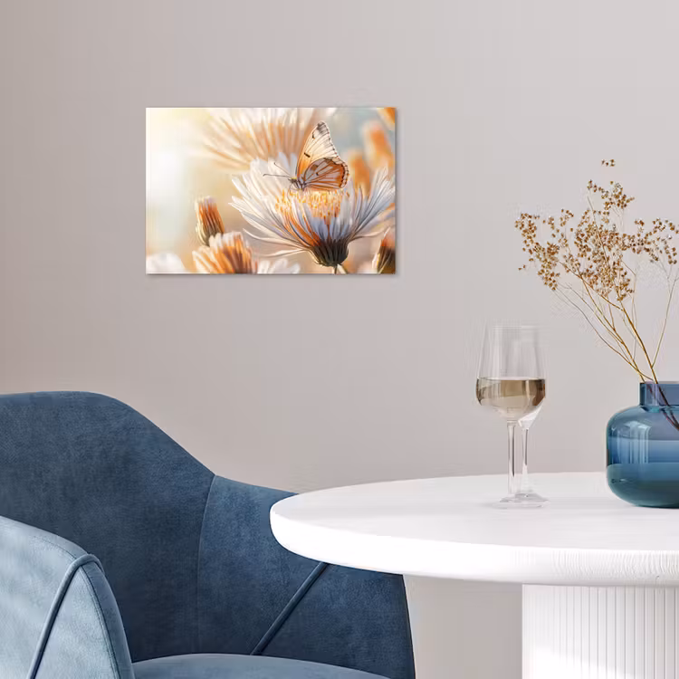Poster - Vlinder - Bloem - Oranje — 4