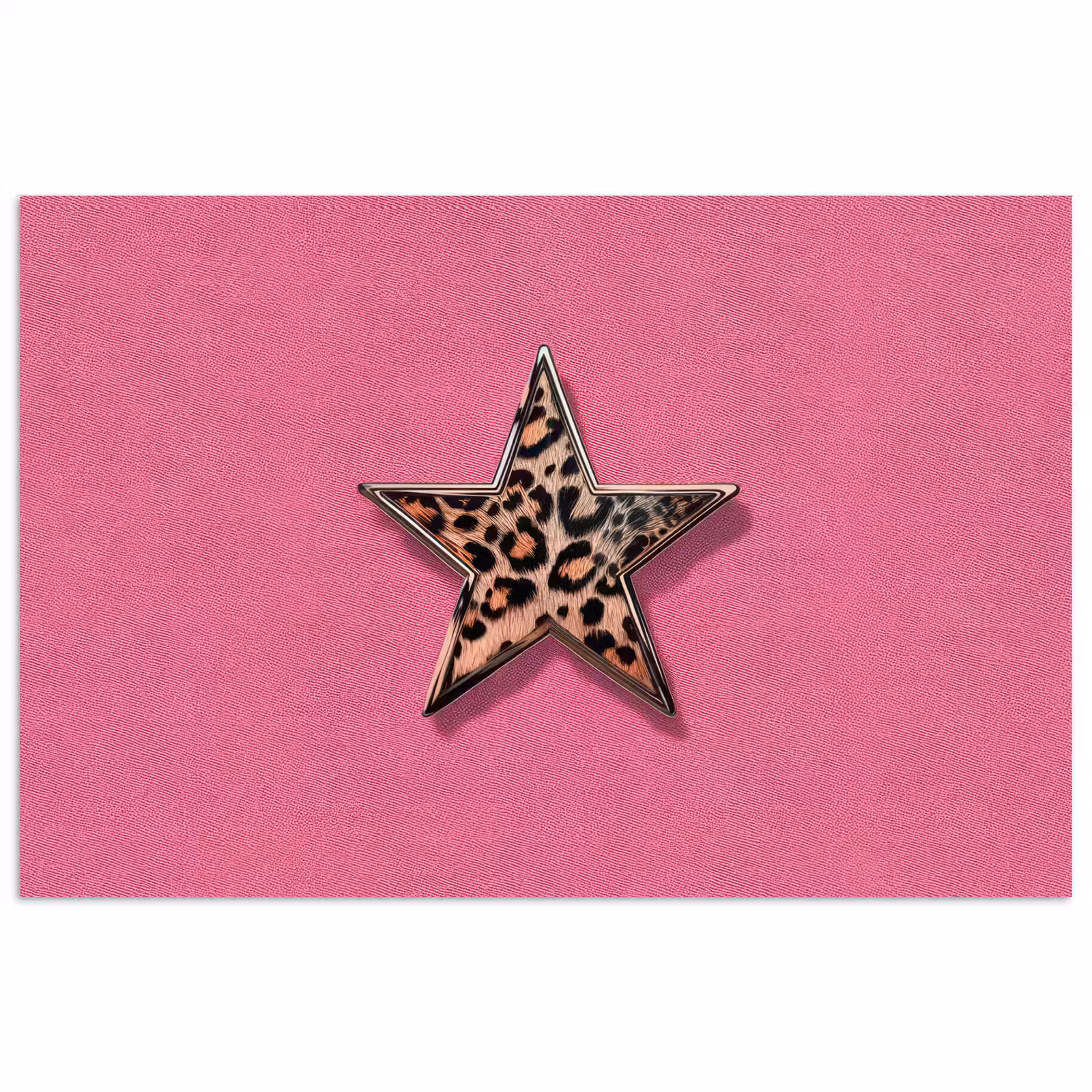 Poster - Ster - Luipaard - Print - Roze — 1