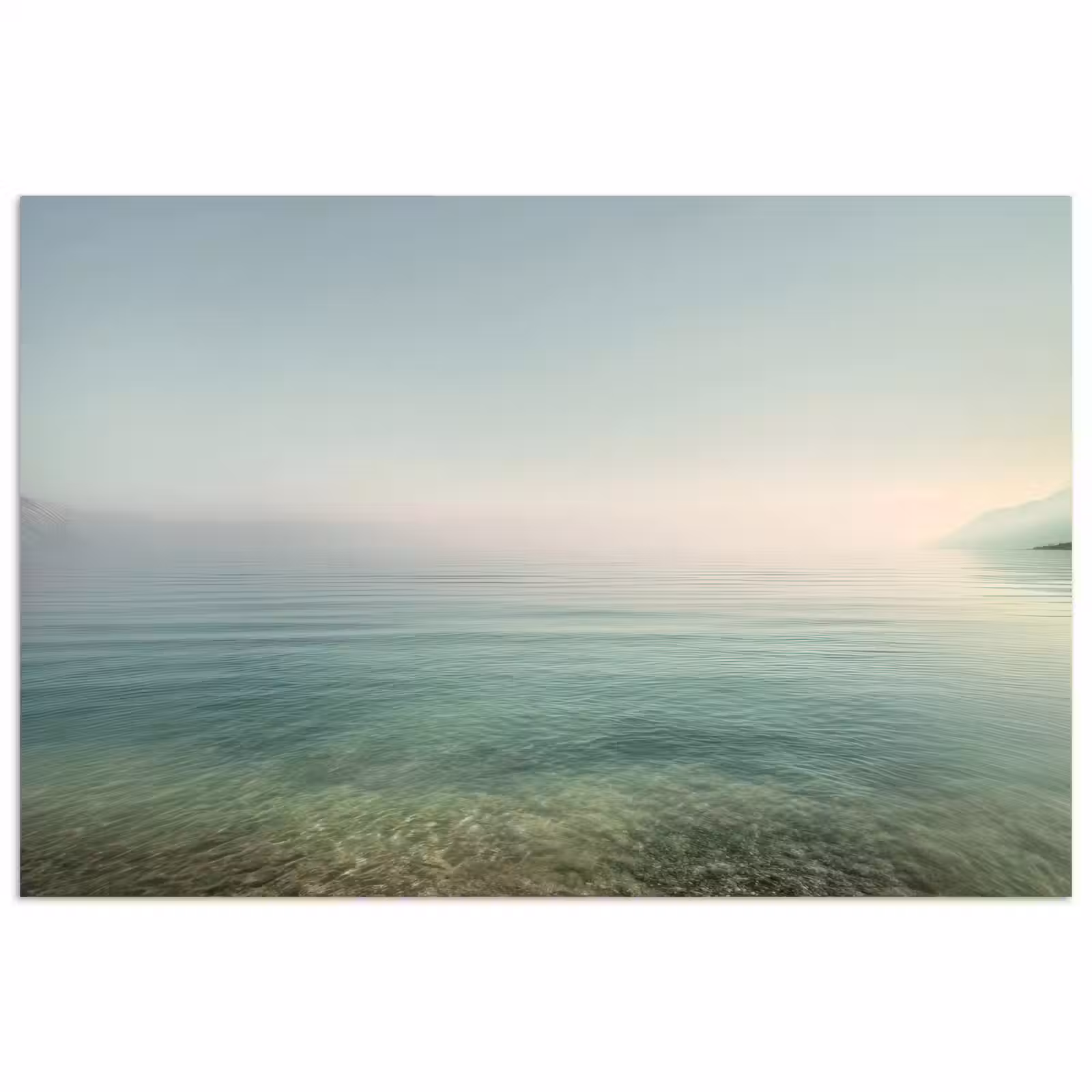 Poster - Zee - Horizon - Blauw - Mist — 1