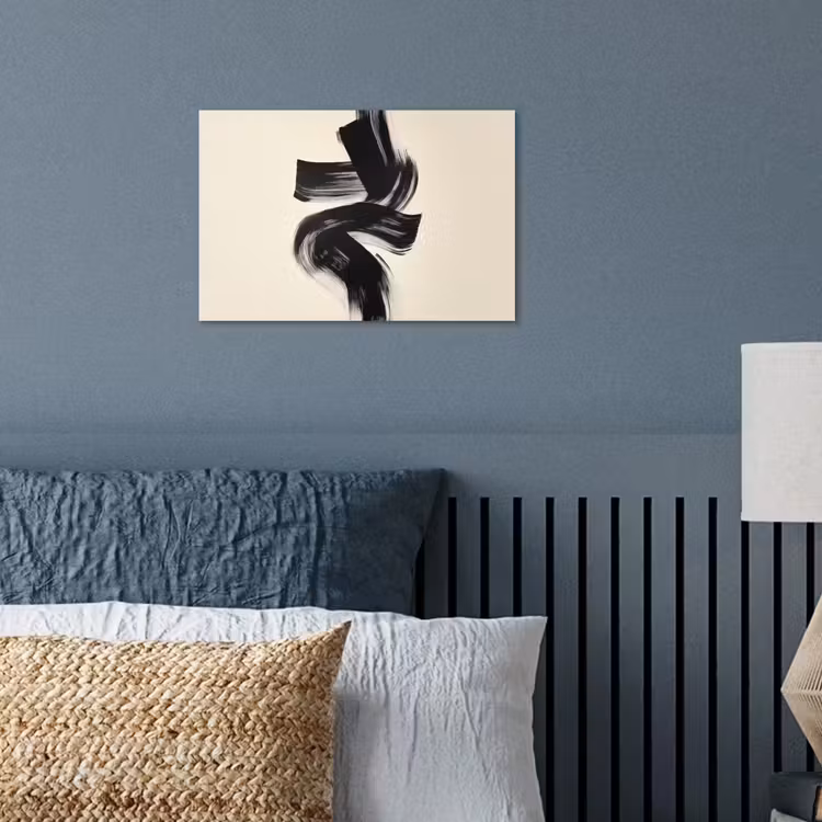 Poster - Strepen - Zwart - Abstract — 3