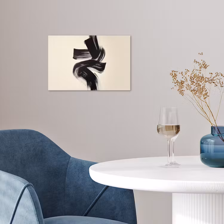 Poster - Strepen - Zwart - Abstract — 4