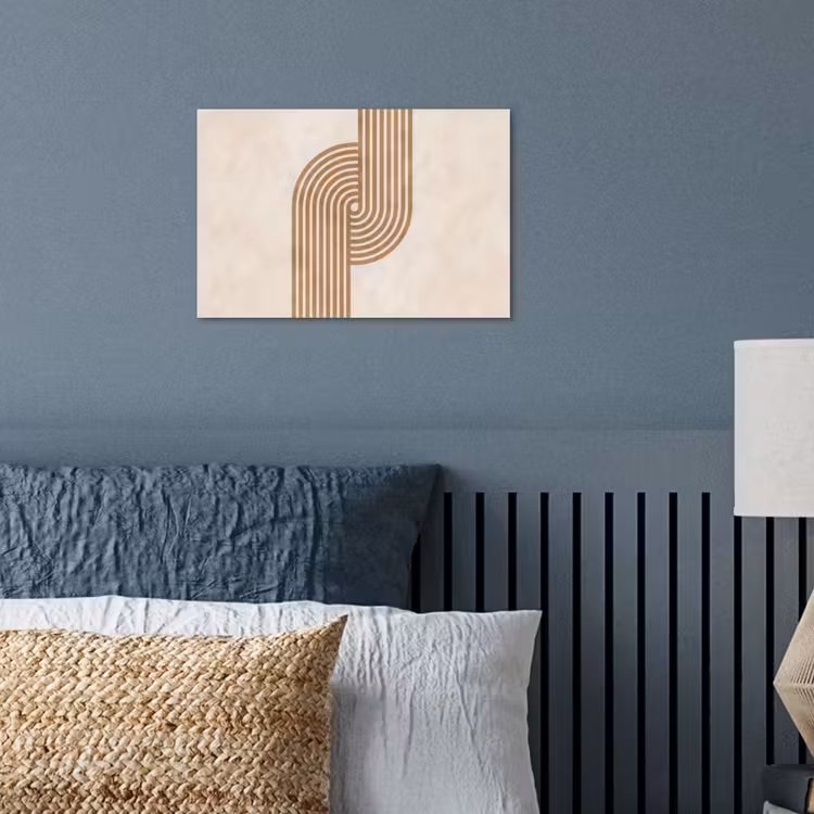 Poster - Symmetrische bocht - Koperkleurig — 3