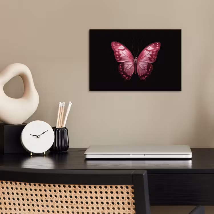 Poster - Vlinder - Fuchsia - Grafisch — 2