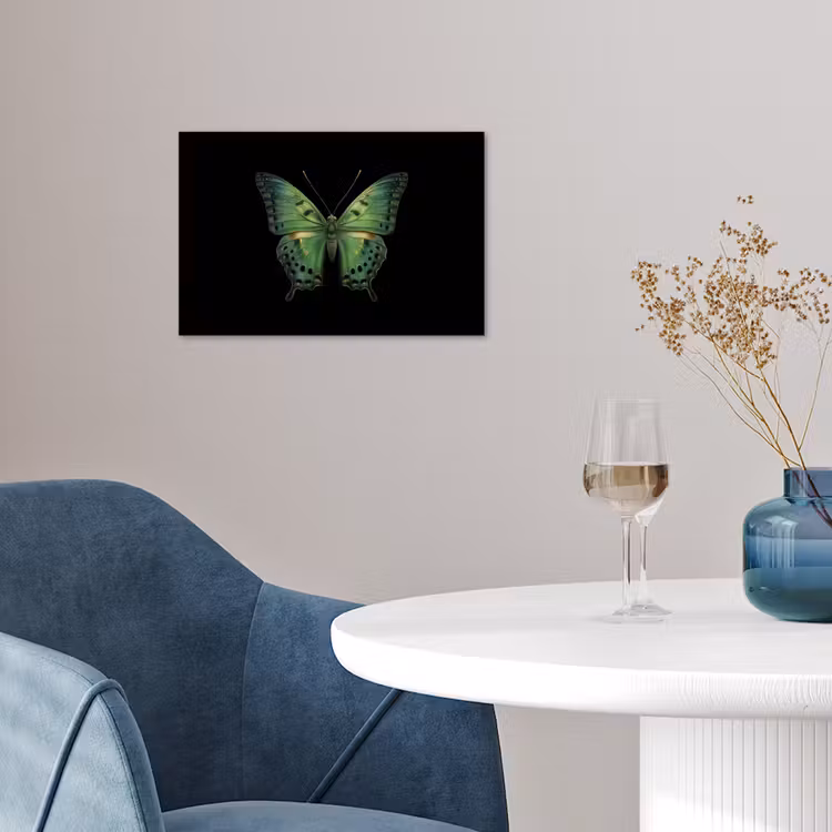 Poster - Vlinder - Groen - Diepte — 4