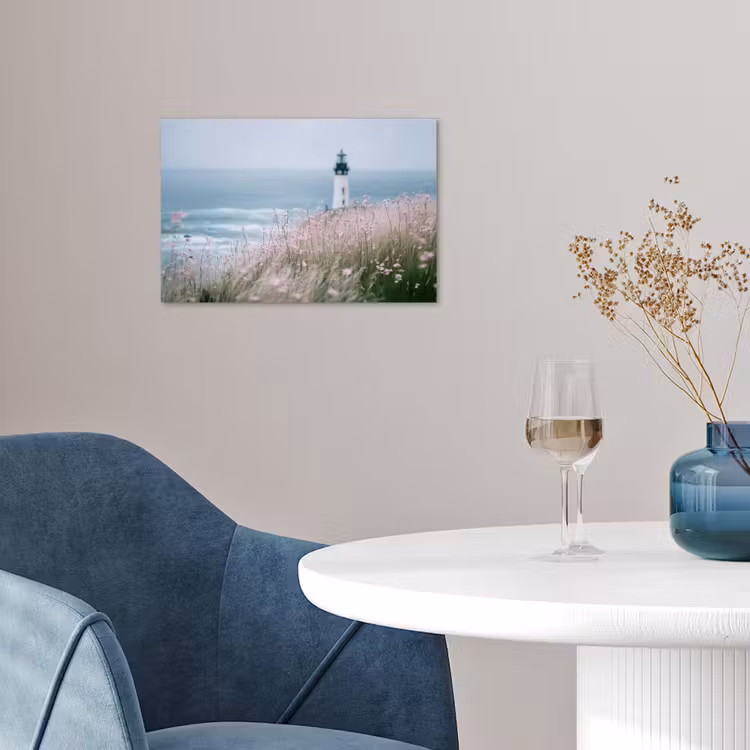 Poster - Vuurtoren - Klif - Zee - Bloemen — 4