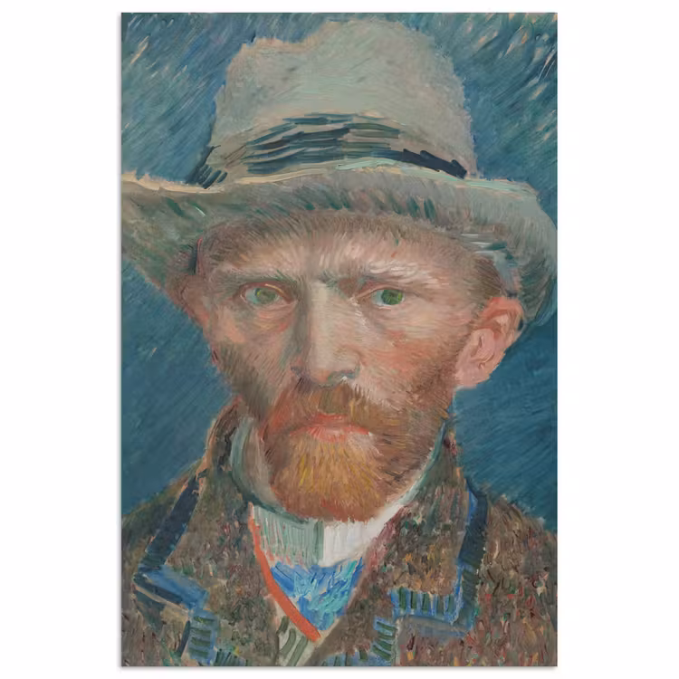 Poster - Zelfportret 1887 - Schilderij van Vincent van Gogh — 1