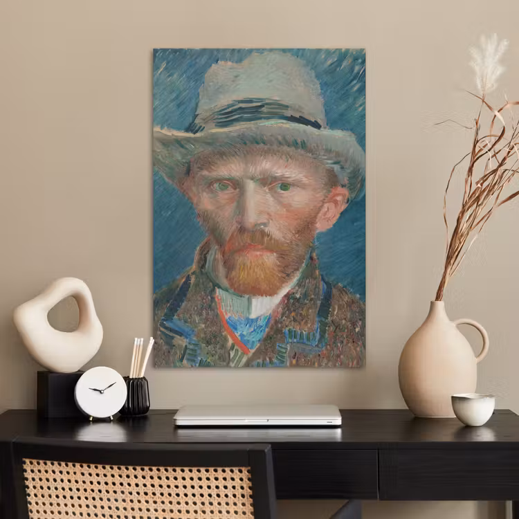 Poster - Zelfportret 1887 - Schilderij van Vincent van Gogh — 2