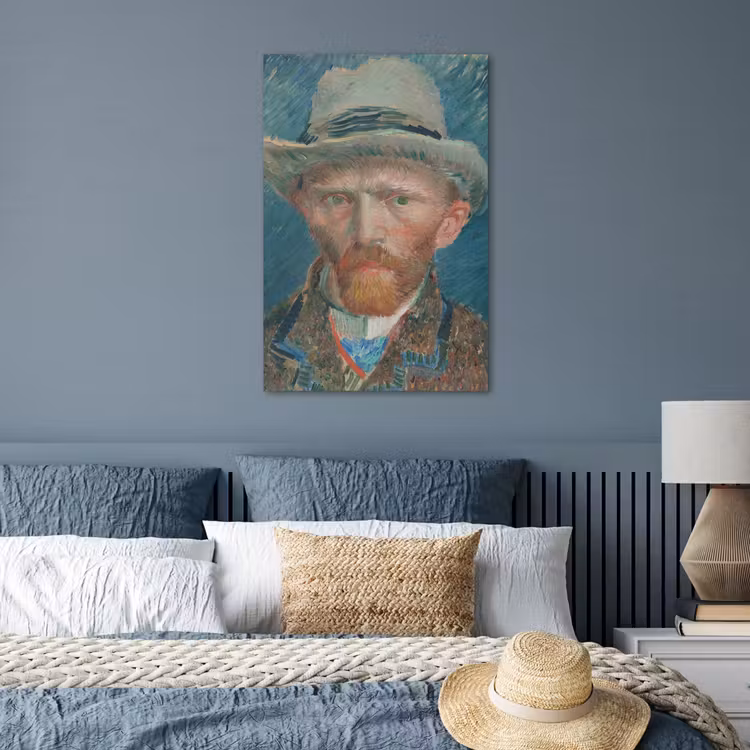 Poster - Zelfportret 1887 - Schilderij van Vincent van Gogh — 3