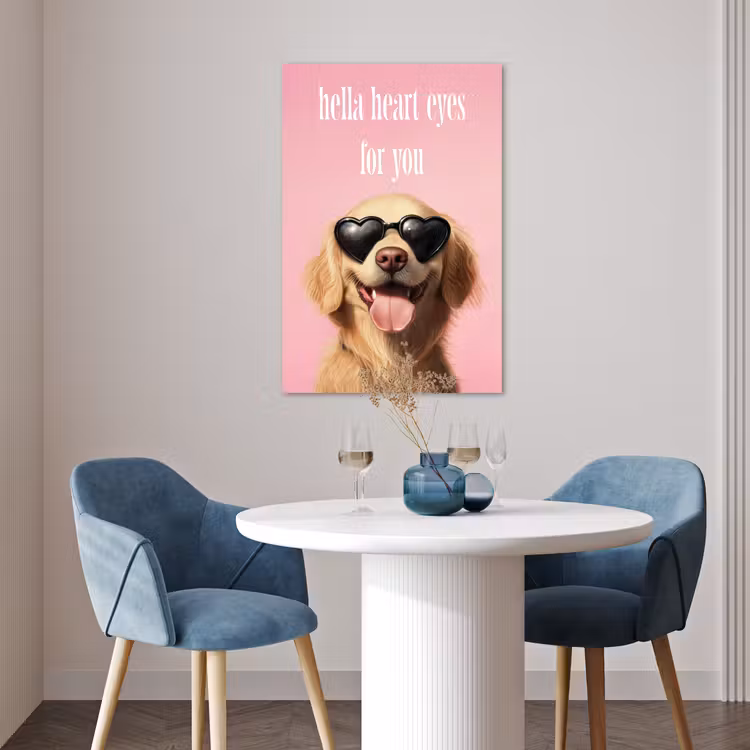 Poster - Zonnebril - Hartjes - Hond - Valentijn — 4