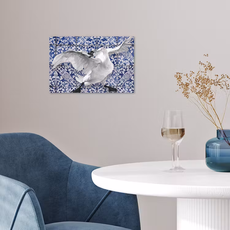Poster - Zwaan - Kunst - Delfts blauw - Schilderij - Oude meesters — 4