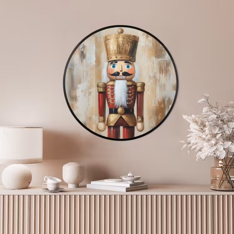 Ronde fotolijst - Kerst - Poppetje - Abstract — 4