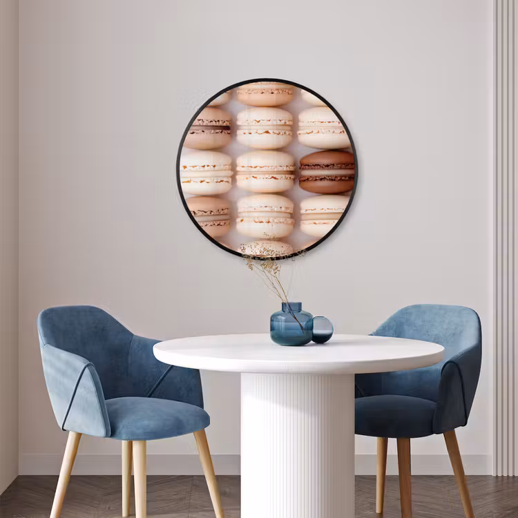 Ronde fotolijst - Macarons - Beige - Bruin — 3