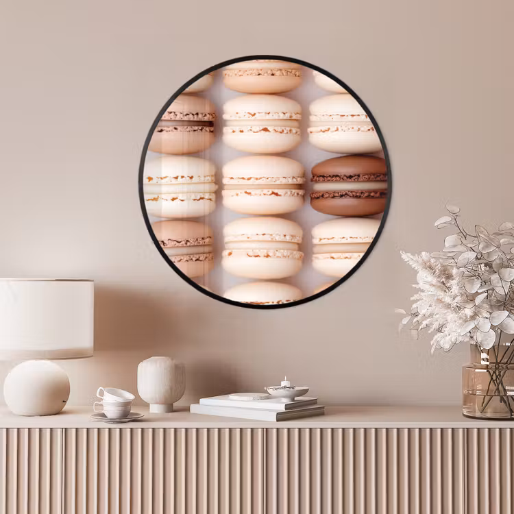 Ronde fotolijst - Macarons - Beige - Bruin — 4